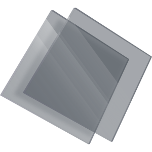 Plaque plexiglass gris teinté 3mm