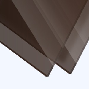 Plaque plexiglass teinté brun 3mm